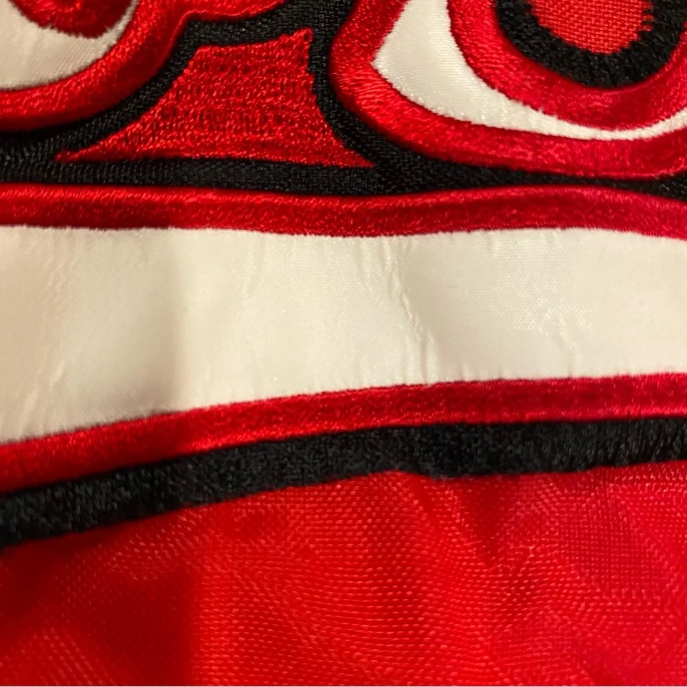 Vintage Ohio State Jacket Men's 2X Red Vneck Pullover Lined Spellout OSU College